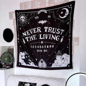 Killstar "Never Trust The Living" Tapestry - Flag